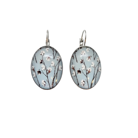 earrings steel cotton flowers2